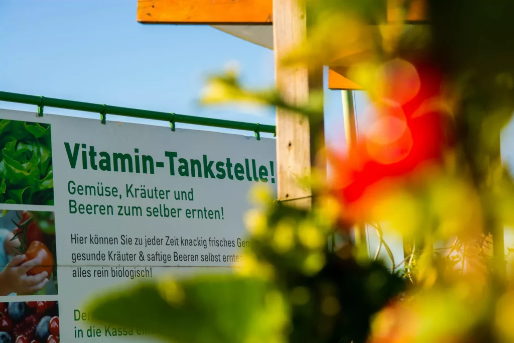 Vitamintankstelle bei Garten Kochauf